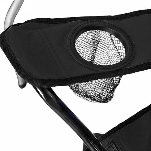 غوتيم! كرسي معسكر قابل للطي محمول مع حاملين بارد ومظلة وكأس-النزهة في الهواء الطلق أو الشاطئ أو المقاعد الخلفية- in Kuwait