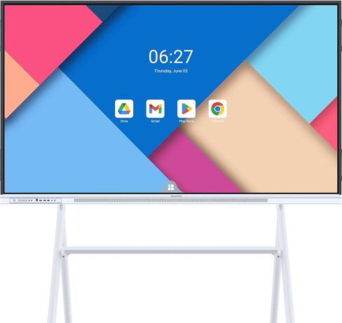 27" Smart Portable TV on Wheels, 16-Hours Playtime, Rolling TV with 8GB+128GB, Android 14, EDLA-Certified Touch Screen Monitor, 13 MP Camera, Remote & Voice Control in Kuwait