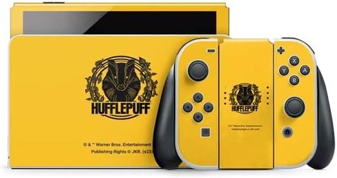 ألعاب Skinit Scenit Gaming Skin متوافقة مع Nintendo Switch OLED (2021) - عوالم السحرة المرخصة رسميًا هاري بوتر تصميم رمز الأقداس in Kuwait