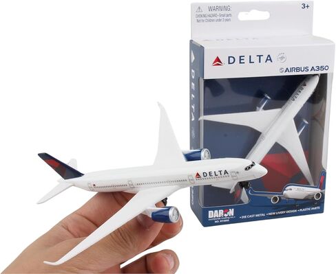 Daron Worldwide Trading Delta A350 Single Plane Airline Single Plane, White in Kuwait