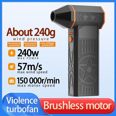 Electric Air Duster-150000RPM Super Power Cordless Air Duster, Rechargeable Brushless Motor Durable Blower, 3-Gear Adjustable Dust Blower for Computer, Keyboard, Outdoor, House and Car in Saudi Arabia