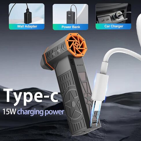 Electric Air Duster-150000RPM Super Power Cordless Air Duster, Rechargeable Brushless Motor Durable Blower, 3-Gear Adjustable Dust Blower for Computer, Keyboard, Outdoor, House and Car in Saudi Arabia