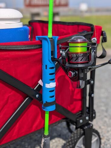Fishing Rod Holders for Foldable Wagon, Designed for Beach Fishing or Lake Pier Fishing in Kuwait