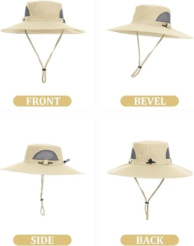 Peicees Fishing Hat, UPF 50+ Wide Brim Sun Hat for Women Safari Hats Hiking Hats Sun Hats with UV Protection in Saudi Arabia