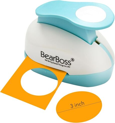 BearBoss Star Paper Punch، خرامة ورق القصاصات المصنوعة يدويًا، أحجام مختلفة من تصميمات خرامة القصاصات للوازم المكتبية، صناعة البطاقات، صور ألبومات DIY، أبيض كلاسيكي in Kuwait