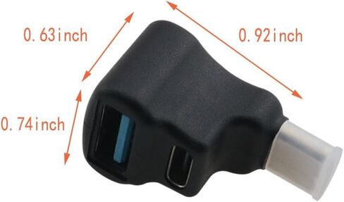 dgzzi USB c ذكر إلى أنثى واحد إلى اثنين من المحولات المتوافقة مع الهواتف المحمولة أجهزة الكمبيوتر المحمولة أجهزة c من النوع C المحولات لشحن نقل البيانات in Saudi Arabia