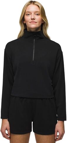 prAna Shea 1/2 Zip Black SM (Women's 4-6) in Saudi Arabia