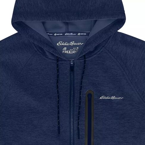 هودي بسحاب كامل للأداء من Eddie Bauer | هودي رجالي بسحاب كامل للأداء - رمادي X-Large in Saudi Arabia