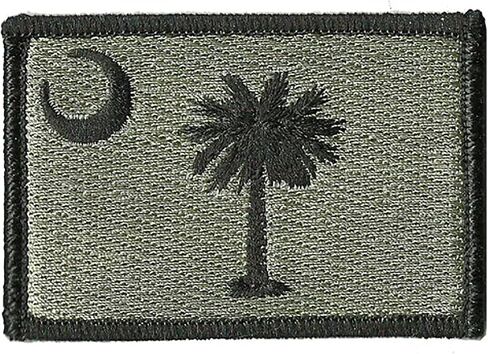South Carolina Tactical Patch - Olive Drab in Kuwait