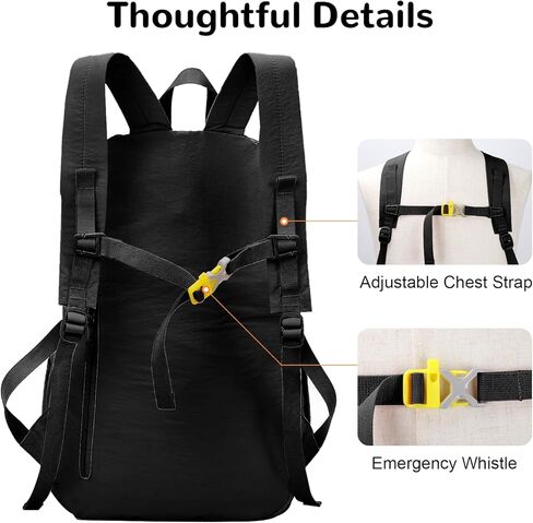 سعة 25L قابلة للطي على ظهر الظهر للرجال نساء ، حقيبة ظهر صالة رياضية مع جيب مبل in Kuwait