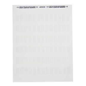 Brady LAT-22-361-5 0.5" Width x 1.5" Height, B-361B Self-Laminating Polyester, Matte Finish White/Translucent Laser Printable Label (Pack of 5000)