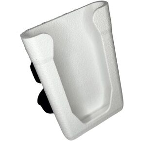 Universal Phone Holder with Strap On Design | Phone Mount for Boats, Golf Carts, Pool Umbrellas, Strollers & More | Made in USA (White)