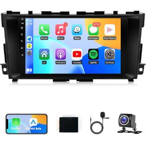 Naifay Car Stereo for Nissan Altima 2013 2014 2015 Radio, 10.1inch IPS Touch Screen for Nissan Altima Radio with Carplay Android Auto Bluetooth FM Receivers GPS WiFi SWC Backup Camera+MIC Can Bus