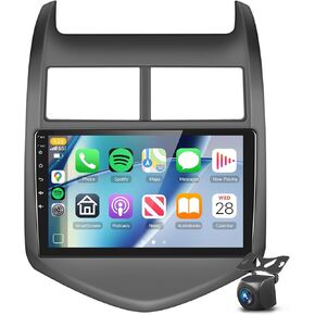 8Core 4G+64G Android 13 Radio for Chevy Sonic 2011-2015 Car Stereo,DSP 46EQ,Wireless Carplay Android Auto,9'' 1280x720P IPS Touch Screen,WiFi,5.0Bluetooth,Android Auto,63UIs,FM/RDS,Backup Camera