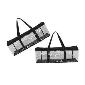 BESPORTBLE 2Pcs DVD Storage Bags with Handles Organizer for DVDs Video Games Books Durable Construction Capacity for Home Travel