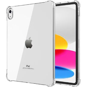Clear Case for iPad (A16) 11th Generation 11 Inch 2025 / 10th Generation 10.9 Inch 2022, Slim Lightweight Military-Grade Shockproof TPU Protective Cover– Anti-Yellowing, Transparent Back Bumper