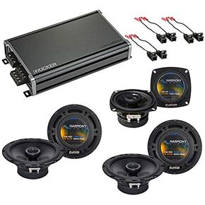 Harmony Audio Compatible with 2003-07 Hummer H2 (2) HA-R65 HA-R4 New OEM Speaker Replacement Upgrade Package with CXA360.4 Amplifier