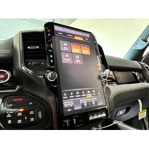 حامي شاشة شاشة زجاجي مقسى لعام 2025 RAM 1500 UCONNECT 14.5 "عرض لمسة ملجئة | اللامس غير اللامع ، وضوح HD ، مقاوم للخدش