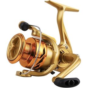 Remote Casting Fish Wheel Electroplating Head Fish Wire Wheel Metal Movement Sea Pole Wheel (D 4)