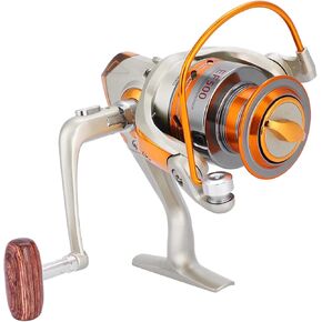 12BB Baitcastings Fishing Reel, Saltwater Wheel Sea Boat Ice Fishing Reel Trolling Metal EF500‑9000