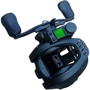 Led Screen Electronic Fishing Reels Waterproofs Sea Saltwater Ice Fishing Wheel Metal Baitcasting Reels Easy to Use