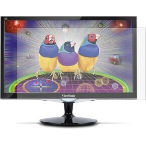 Screen Protector (Set of 2) for ViewSonic 21.5" Computer Monitor Aspect Ratio 16:9 [Non Touch] High Clarity Anti Scratch Filter Radiation Microfiber Cloth