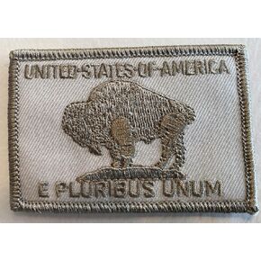 Gadsden and Culpeper Buffalo Nickel Patch - Copper, 1pc, Rectangular, Patriotic, 2" x 3"