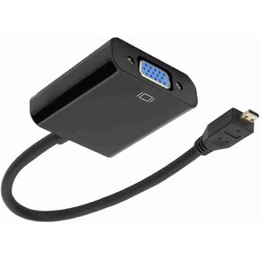 VGA To Adapter, To VGA Adapter VGA To Usb Adapter 1080P Micro To VGA Video Converter Adapter with Power Supply Function for 4B (#1)