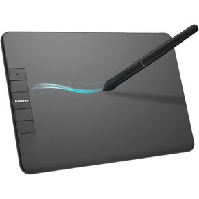 Drawing Tablet 6x4 Inch Digital Art with 8192 Pressure Battery-Free Stylus for OSU Game, Online Teaching Digital Tablets with 4 Hot Keys, Graphics Tablet for Writing Compatible with Mac, PC & Mobile