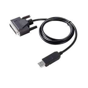 Fanuc 6 10 11 12 15 Series CNC DNC Silicon Labs CP2102 USB RS232 Serial to DB25 Cable Cable Comple Control CNC-SW-25M (الحجم: 3M ، اللون: أسود)