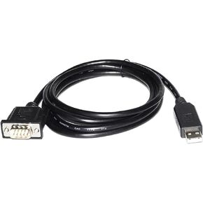 PL2303GT CHIP USB to DB9 Female/Male Adapter USB to RS232 RS-232C Serial Converter Standard PINOUT and Null Modem Cable(1.8m,DB9 Male PINOUT 2)
