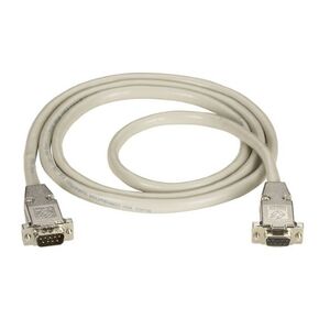 Black Box 20-ft RS232 Shielded Cable Metal Hood DB9 Male/Female