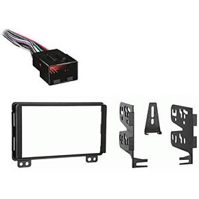 Ammarony Audio متوافق مع Ford Explorer 2004 2005 Double Din Stereo Harness Radio Package Dash Kit Package