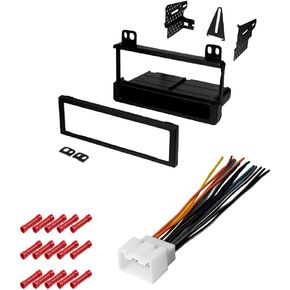 حزمة Caché Kit1025 مع مجموعة تركيب ستيريو للسيارة لفورد F150 1999 - 2004 في مجموعة تثبيت Dash ، Harness لمستقبلات راديو DIN المفردة (3 عناصر)