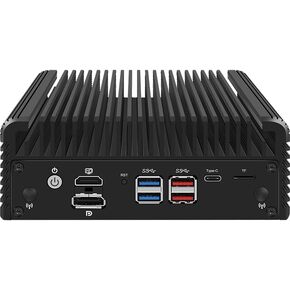 CWWK Micro Firewall Appliance 12th Intel Alder Lake core i3-1215U/i5-1235U/i7-1265U/Pentium Gold 8050, Fanless Mini PC,6X Intel I226-V LAN|2 x USB3.2|M.2 NVMe x4 (i5-1235U, 16G RAM 256G SSD)