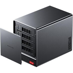 WTR PRO Intel Twin Lake N150(Upgraded N100) 4 Bay NAS Mini PC, NO RAM NO SSD, 4K HDMI, 2 * M.2 NVMe Slots, 2.5/3.5 SATAx 4 Storage(Up to 4 * 22TB)