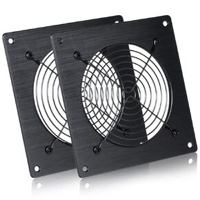 120mm Ventilation Grille for PC Computers & AV Electronic Cabinets - Includes Fan Mounting Bracket, Protective Mesh Panel, Optimizes Server Cabinet Airflow & AV Rack Cooling