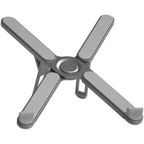 Laptop Stand, Aluminum Light Weight Alloy Silicon Foldable, Ergonomic Aluminum Riser with 7 Adjustable Heights, Compatible with Laptop 10-15.6'' and Tablet
