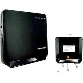 Sagemcom F@st 5260 Pack Fast 5260 Dual Band 802.11ac Wireless Router with 4 x Gigabit Ethernet Ports- (Renewed)