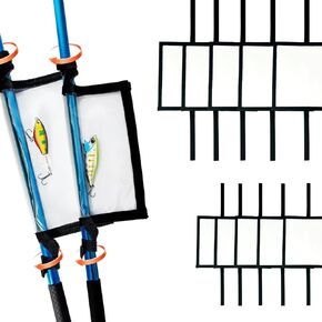 10Packs Fishing Lure Wraps Durable Clear PVC Fishing Bait Wraps Lureshield Fishing Lure Covers Fishing Hook Covers Keep Fishing Safe 5 Large 4.3" W x 7.9" L + 5 Medium 3.9" W x 7" L