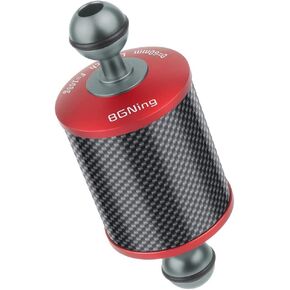 BGNing Upgrade 60mm Carbon Fiber Float Buoyancy Aquatic Arm 5" 8" 10" 12 inch Dual Ball Floating Arms for Camera Tray Diving (8inch Grey)