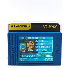 NerdMiner V2 MAX Solo Miner 930KH/s, Crypto Bitcoin Miner Machine 1.5W Mini Miner Win 6.25 BTC Nerdminer 2.4G WiFi Connection