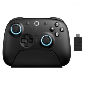 8Bitdo Ultimate 2 وحدة تحكم Bluetooth للمحول ، التبديل 2 ، الكمبيوتر والنظام الصحيح ، وحدة تحكم Pro Switch مع عصا التحكم TMR ، مشغلات اللمس/القاعة ، مصدات L4/R4 قابلة للبرمجة ، 2 أزرار مجداف خلفية ، حلقة RGB ، صفراء