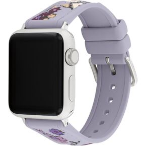 Coach Apple Watch Strap, Compatible with 38mm, 40mm, 41mm Apple Watch, Interchangeable Band, Floral Design, Personalize Your Style