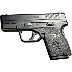 Grips لـ Springfield XD-S 9mm/.45 (برميل 3.3 بوصة) ، خلفي كبير ، مطاط أسود 212R