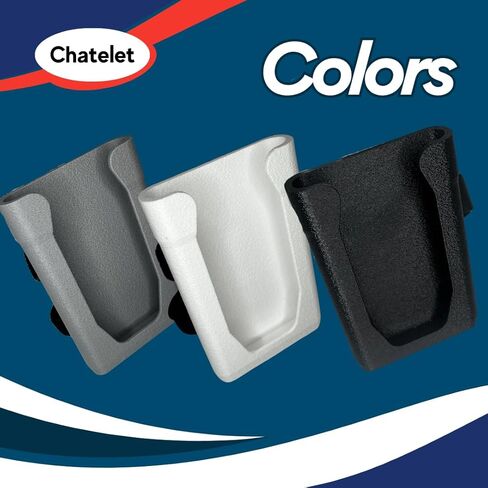 Universal Phone Holder with Strap On Design | Phone Mount for Boats, Golf Carts, Pool Umbrellas, Strollers & More | Made in USA (White) in Saudi Arabia