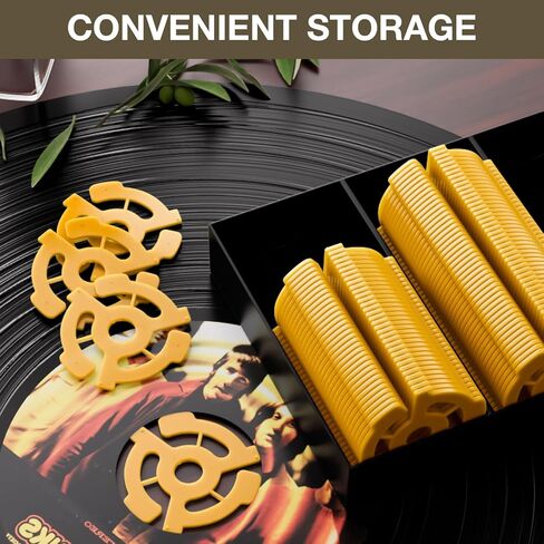 FACMOGU 30 Pack 45 RPM محول سجل ، 7 بوصات محول سجل فينيل في إدراجات 7 "سجل فينيل 45 محول للمشغل ، ومسطح بلاستيكي متين 45 دورة في الدقيقة يناسب أقراص دوارة قياسية in Saudi Arabia