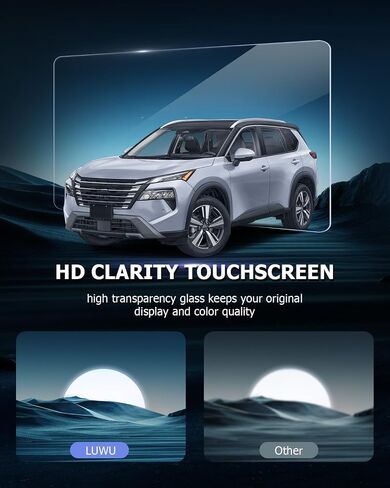 LUWU Screen Protector Compatible with 2021 2022 2023 2024 2025 Rogue Accessories Tempered Glass 2025 Rogue SV/SL/Platinum Touch Screen Display Digital Instrument Panel 12.3-Inch in Kuwait