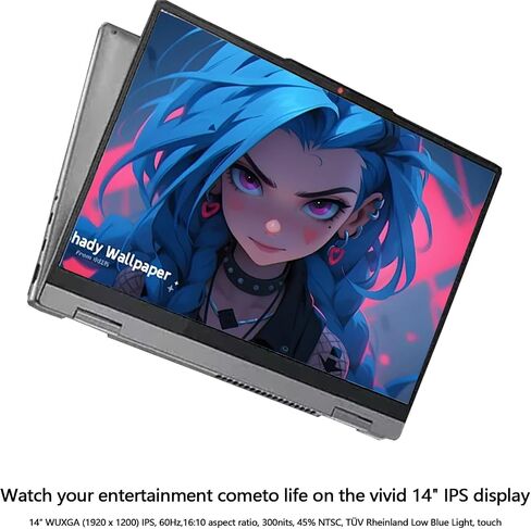 Lenovo Ideapad 5i 2-in-1 Touchscreen Laptop - w/Office Lifetime, Intel 7 150U (up to 5.4GHz),14" 1920 x 1200 Display, Fingerprint, Backlit KB, Win 11 Pro & External DVD Drive (16GB RAM | 1TB SSD) in Saudi Arabia