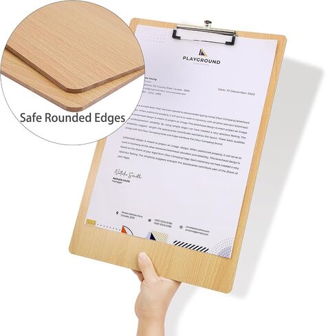 BOMKEE 2 Pack Extra Large Clipboard, 11x17 inch Legal Size Wooden Landscape Clipboard Horizontal Clipboards for Artists Drawing, Sketching in Saudi Arabia